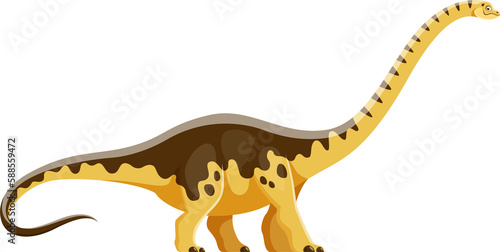 Cartoon Hypselosaurus dinosaur comical character