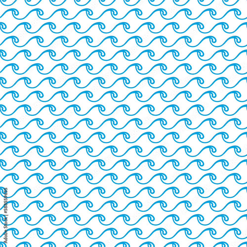 Blue ocean, sea waves seamless pattern background Blue ocean, sea waves seamless pattern background
