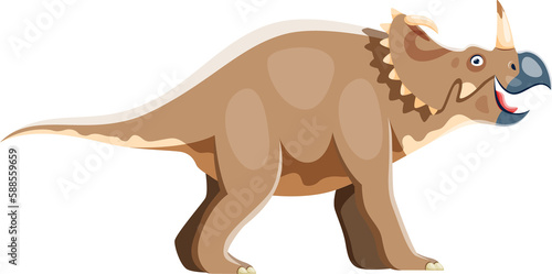 Cartoon Centrosaurus dinosaur cute character