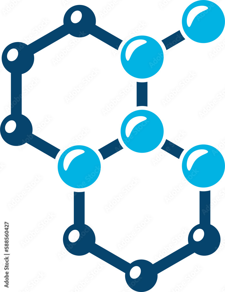Molecule icon, chemistry and medicine science Molecule icon, chemistry and medicine science