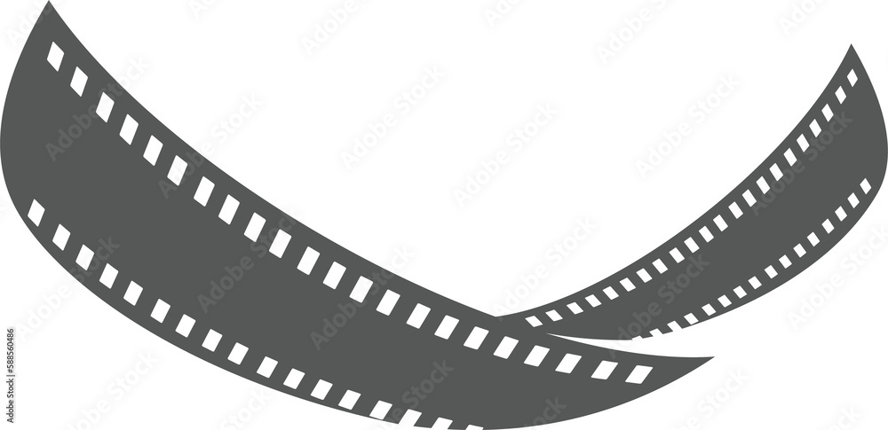 Movie theater, cinema production icon or emblem