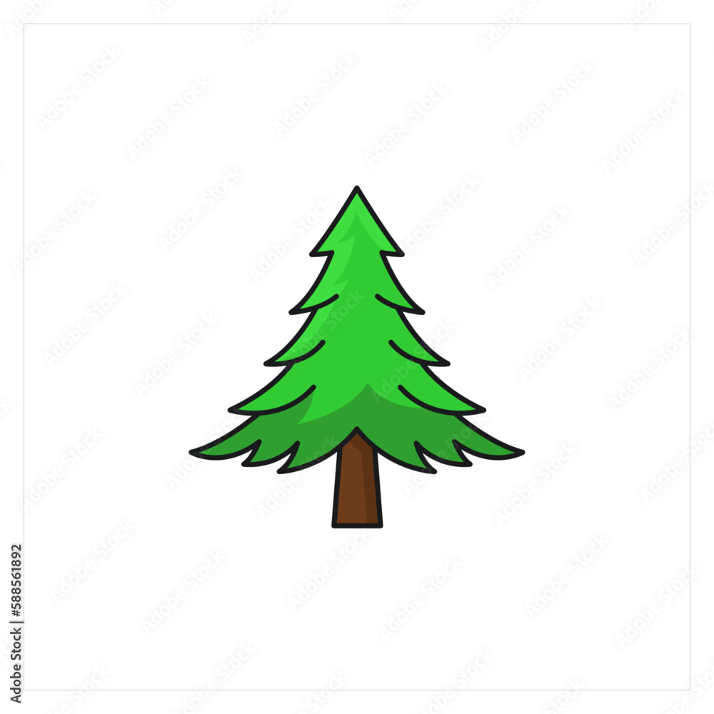 Illustration of trees vector design Illustration of trees vector design