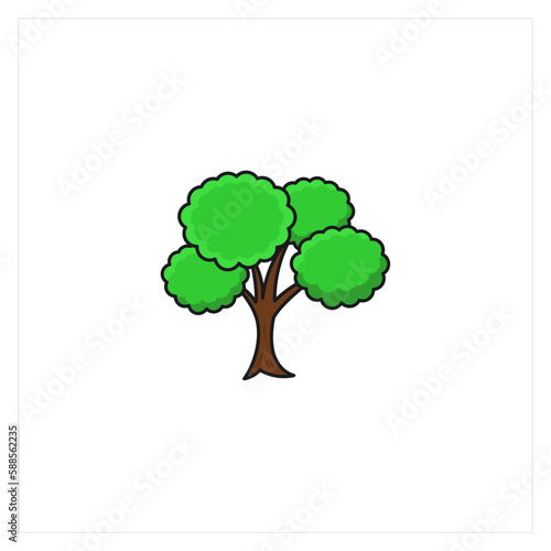 Illustration of trees vector design