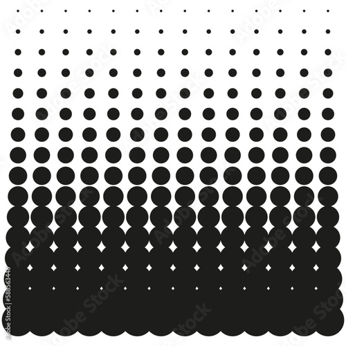 Retro background gradient point. Retro halftone effect. Pixel art. Vector illustration.
