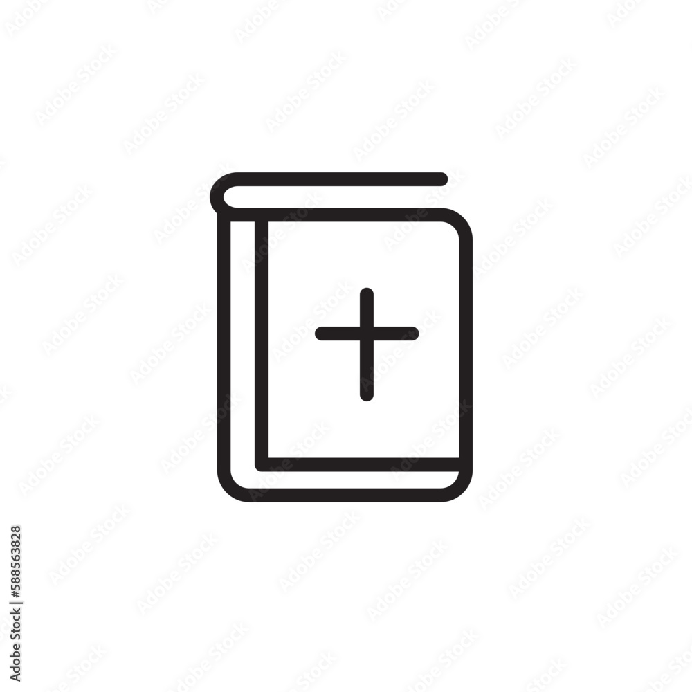 Bible Book Christmas Outline Icon Bible Book Christmas Outline Icon