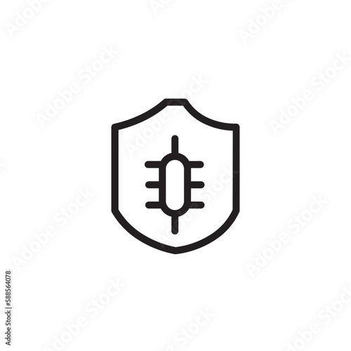 Bacterial Fabric Features Outline Icon