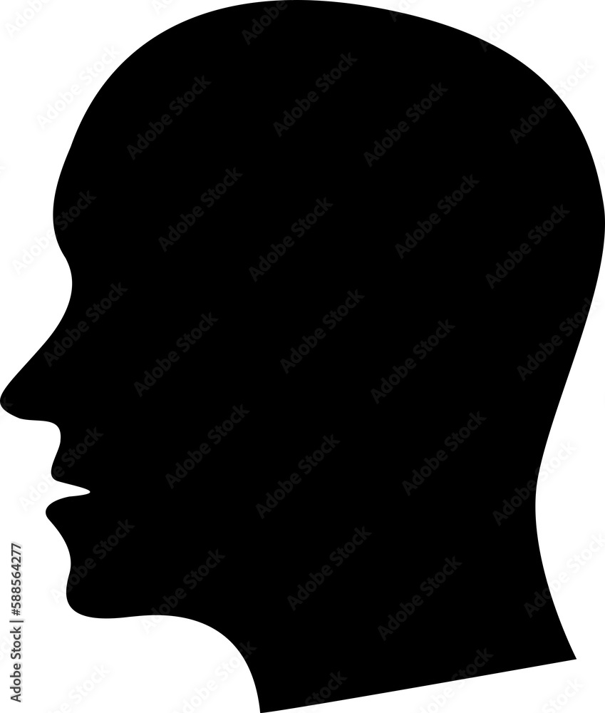 Digital composite image of silhouette human face Digital composite image of silhouette human face