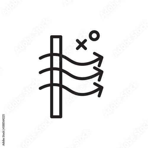 Airflow Fabrics Sewing Outline Icon