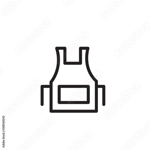 Apron Cloth Stitch Outline Icon