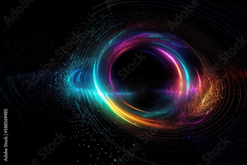 Light Swirling Around Black Hole