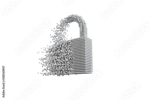 Composite image of gray lock