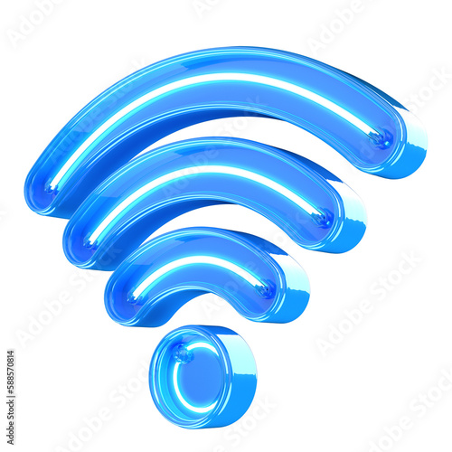 Photography WIFI NEON LED 3D AZUL