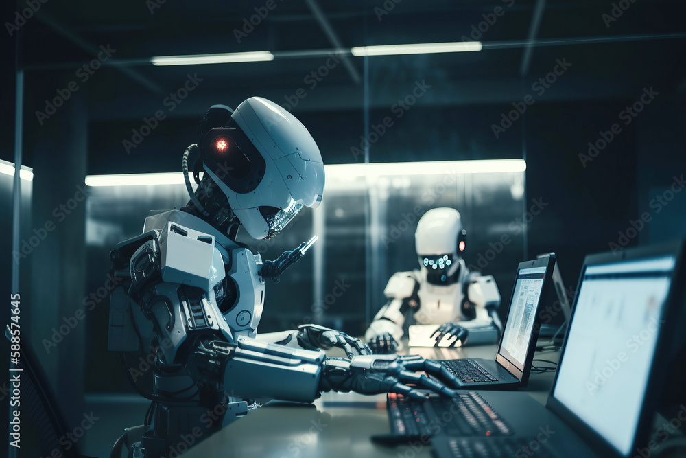 Ai generated illustration about artificial intelligence is self-learning, programming. Ai generated illustration about artificial intelligence is self-learning, programming.