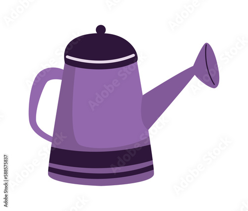 watering purple sprinkler pot