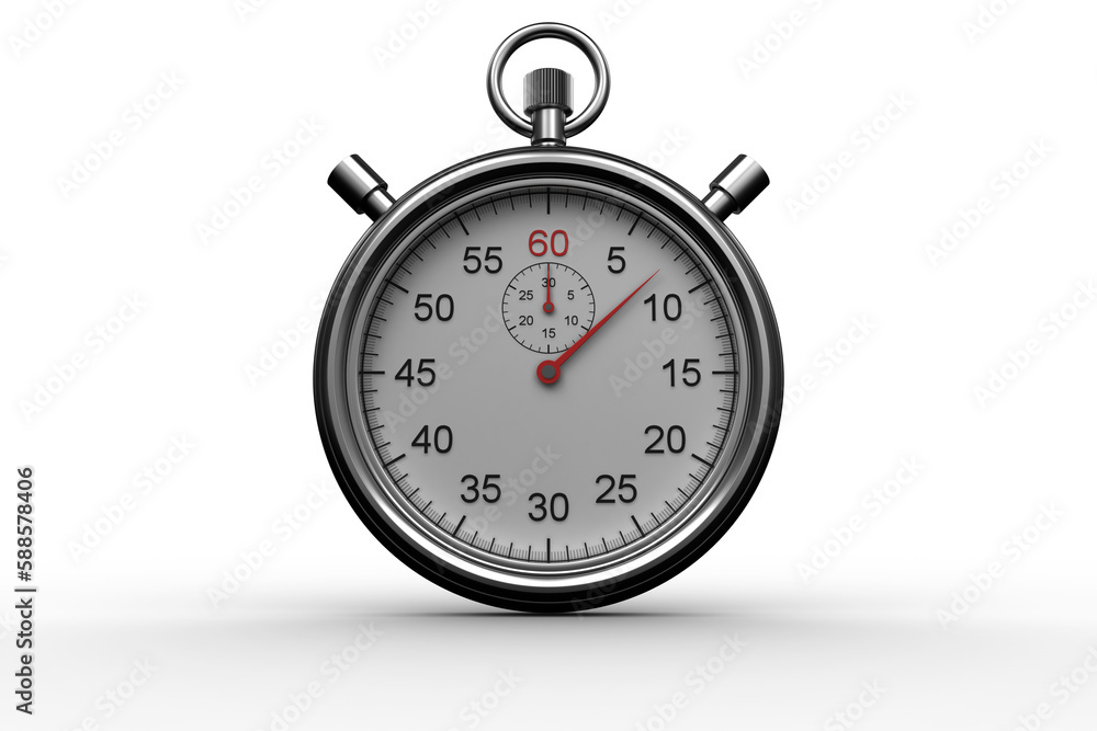Stopwatch over white background Stopwatch over white background