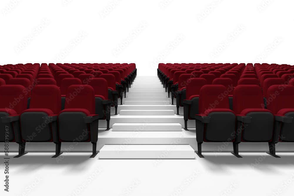 Fototapeta premium Chairs arranged in theater