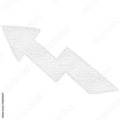 Vector image of thunder arrow symbol