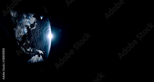 Global technologies concept. Elements of the image furnished by NASA