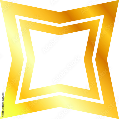 Golden square frame design