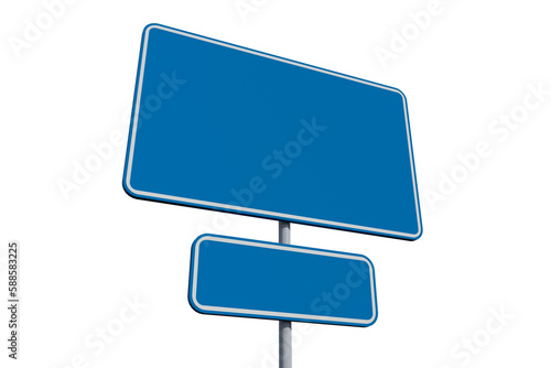 Blue billboard