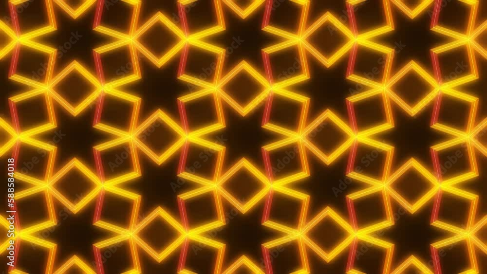Golden glowing textured background of animated tiles. Seamless loop animation Golden glowing textured background of animated tiles. Seamless loop animation