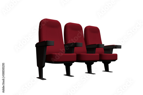 Digital image of  three seats