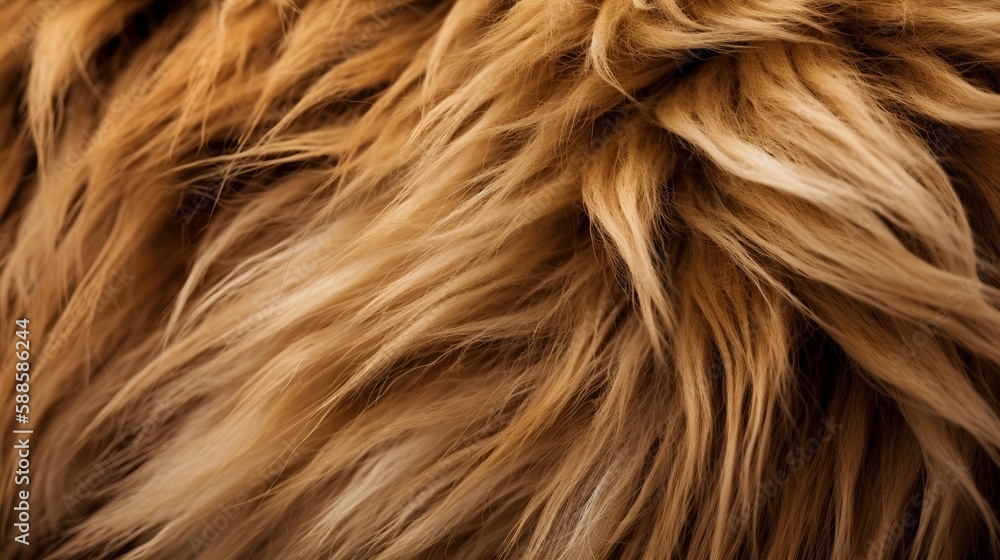 Closeup of lion fur Closeup of lion fur