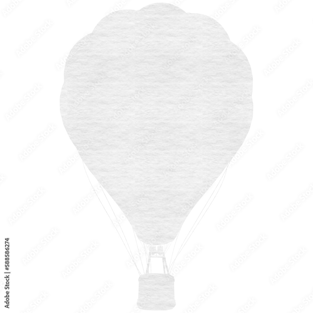 Fototapeta premium Digitally generated image of fire balloon