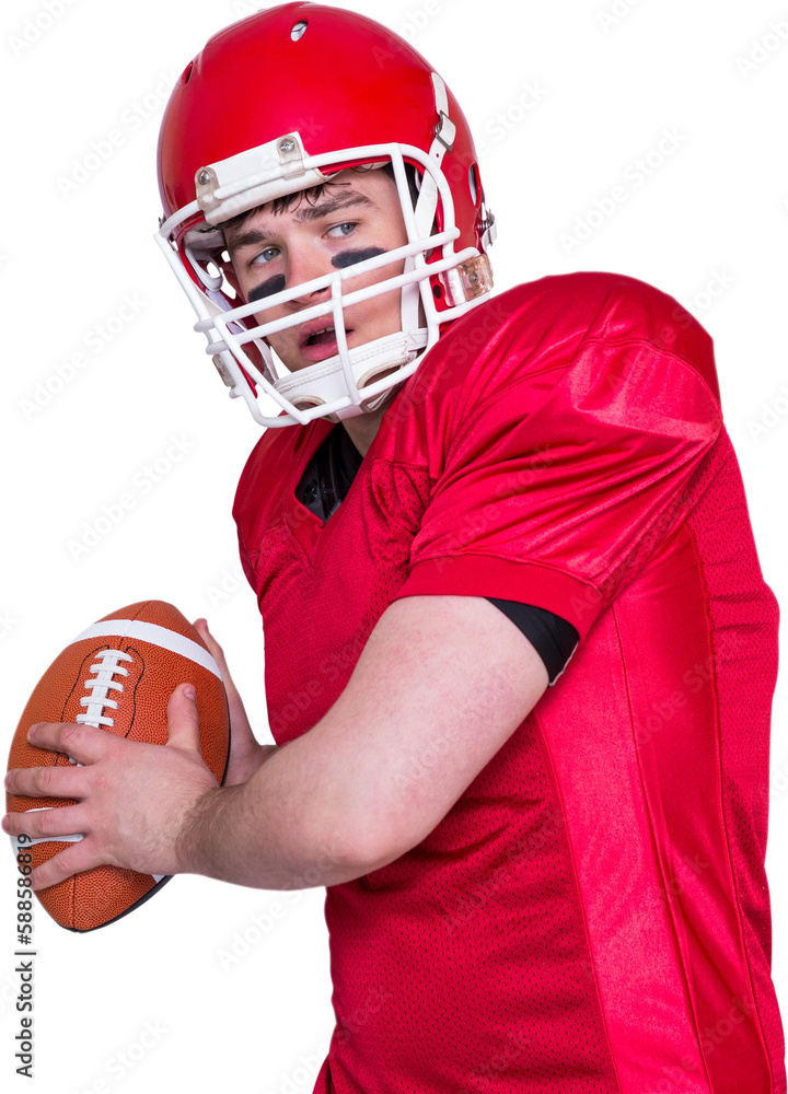 American football player throwing a ball American football player throwing a ball