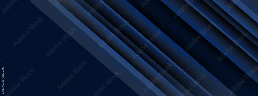 Obraz premium Dark stripes blue background concept