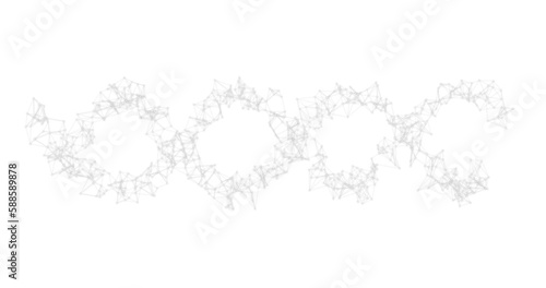 Panoramic view of dna pattern