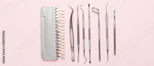 Dentist's tools and teeth c...