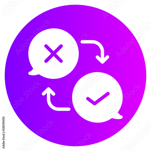 decision making gradient icon