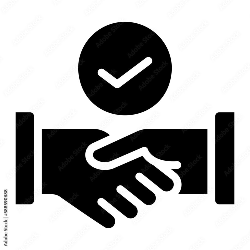 Cooperation glyph icon Cooperation glyph icon