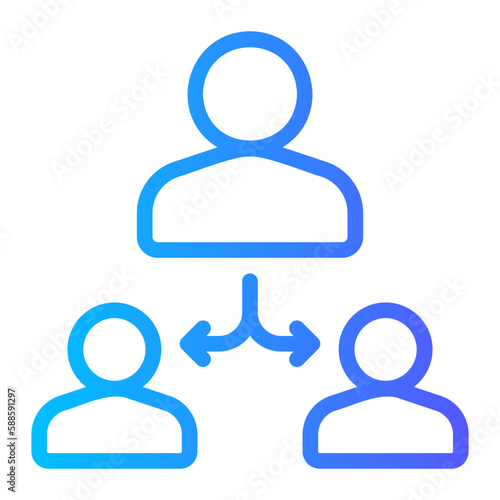mentorship gradient icon