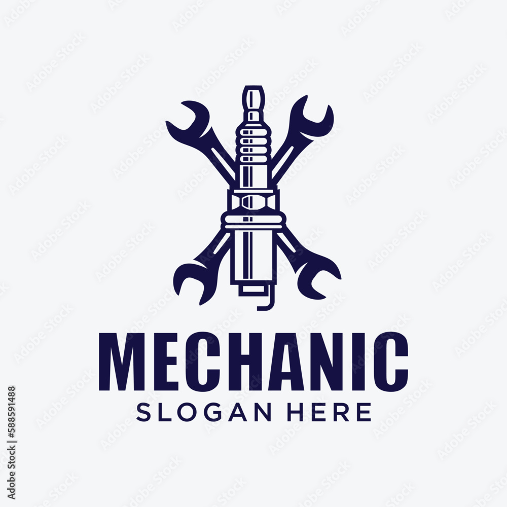 Mechanical technology logo, gear and piston combination logo symbol. engine parts Mechanical technology logo, gear and piston combination logo symbol. engine parts