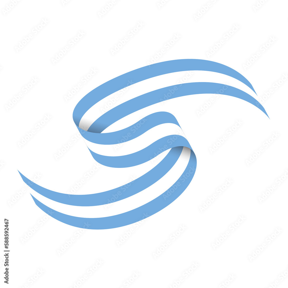 Argentina Flag Ribbon Argentina Flag Ribbon