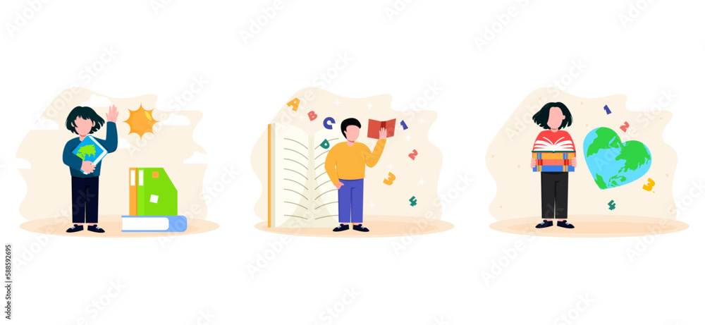 World Book Day Flat Bundle Design