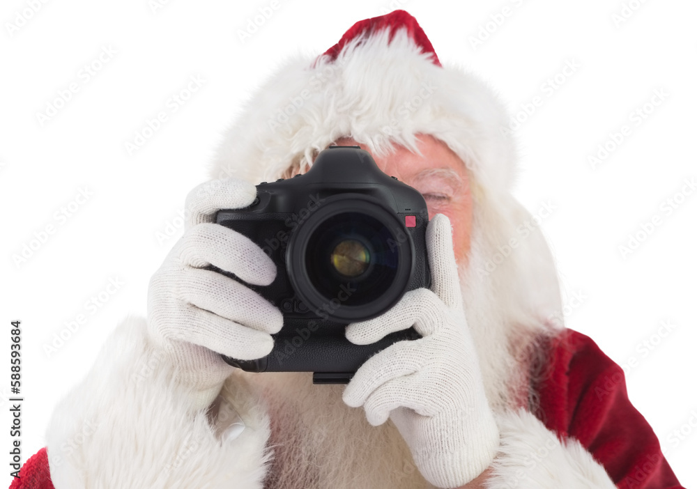 Santa is taking a picture Santa is taking a picture
