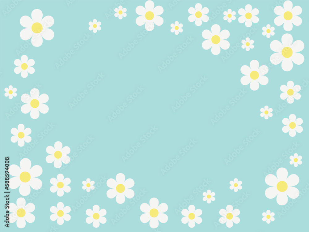 Flower vintage design with background card banner.