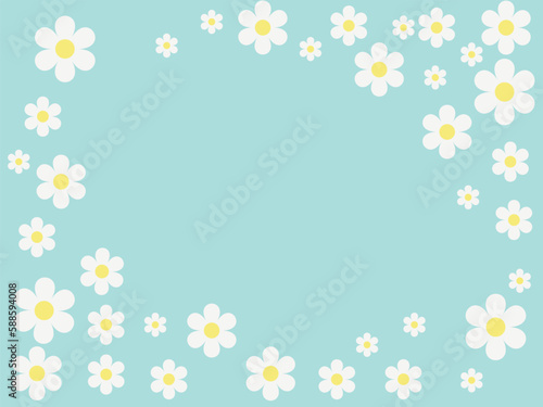 Flower vintage design with background card banner.