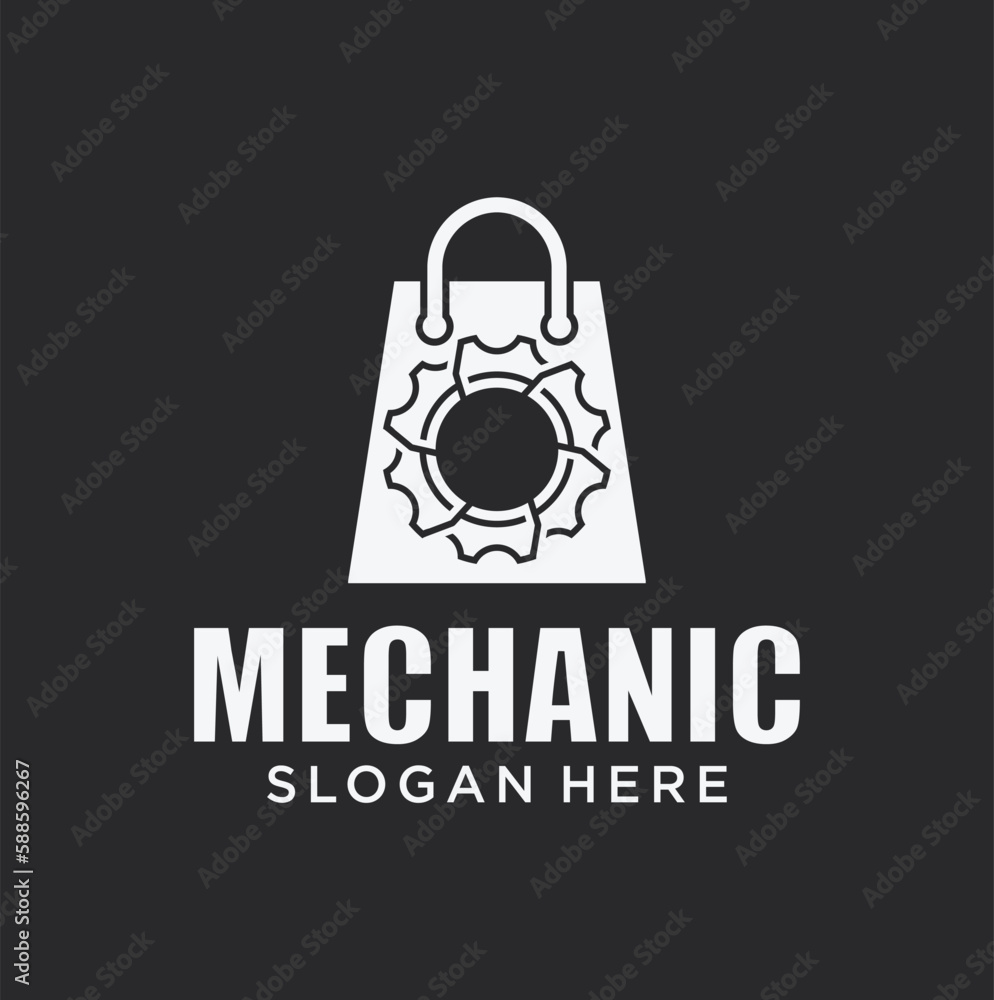 Auto parts discount logo, mechanic logo, spare parts combination logo, auto parts logo. Auto parts discount logo, mechanic logo, spare parts combination logo, auto parts logo.