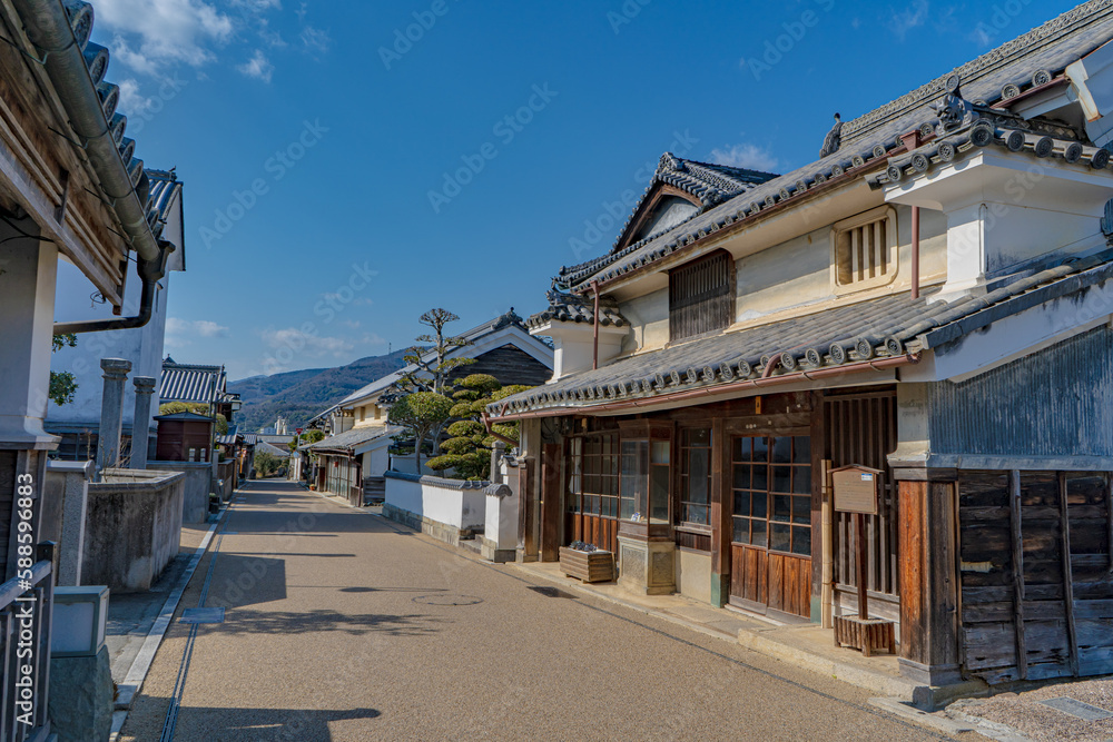 うだつの町並みの風景（美馬市）