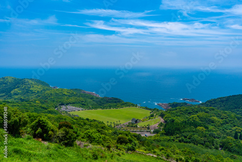 米ノ山展望台からの風景（日向市）