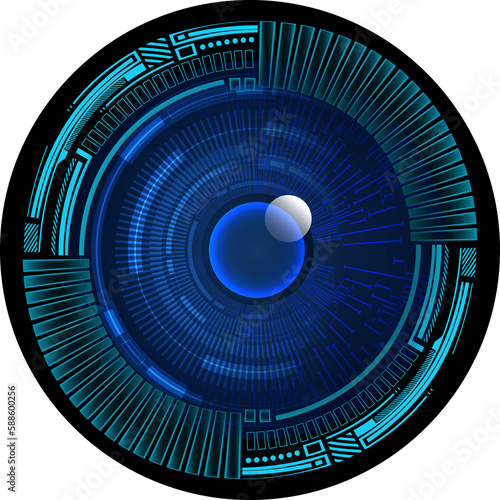 eye cyber circuit future technology