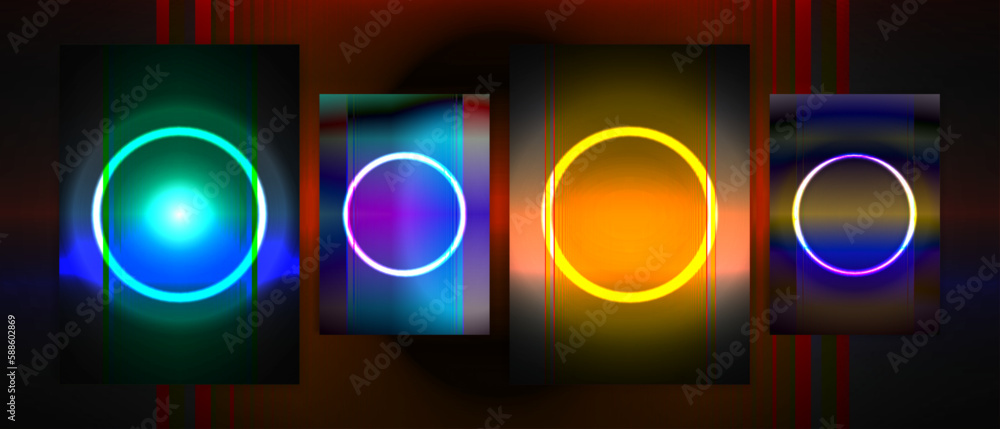Circle futuristic 80s cover design retro memory vibrant abstract neon cyberpunk collection vector background Circle futuristic 80s cover design retro memory vibrant abstract neon cyberpunk collection vector background