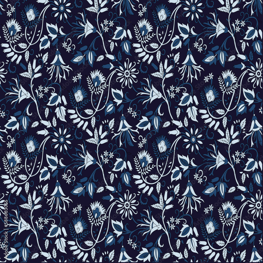 traditional Indian paisley pattern on background traditional Indian paisley pattern on background