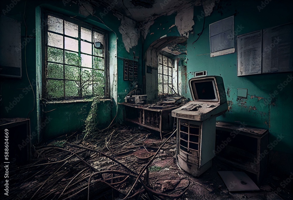 Old Abandoned Hospital Ai Generated Forgotten Hospital Haunted
