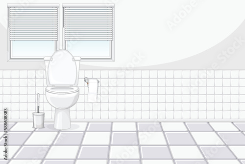 Minimalist White Bathroom Scene © GraphicsRF