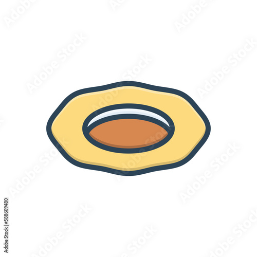 Color illustration icon for hole 